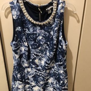 Karl lagerfeld blue floral dress.